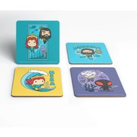 Aquaman Chibi Coaster Set von Decorsome