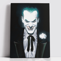 Decorsome x Batman Alex Ross - The Joker Rectangular Canvas - 12x18 inch von Decorsome