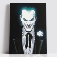 Decorsome x Batman Alex Ross - The Joker Rectangular Canvas - 20x30 inch von Decorsome