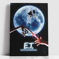 Decorsome x E.T. the Extra-Terrestrial Classic Poster Rectangular Canvas - 12x18 inch von Decorsome