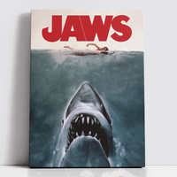 Decorsome x Jaws Classic Poster Rectangular Canvas - 20x30 inch von Original Hero
