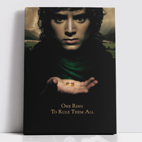 Decorsome x Lord Of The Rings One Ring To Rule Them All Rectangular Canvas - 20x30 inch von Original Hero