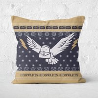 Harry Potter Hogwarts Christmas Square Cushion - 60x60cm - Soft Touch von Decorsome