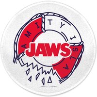 Jaws Amity Island Life Preserver Round Bath Mat von Decorsome