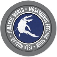 Jurassic Park Mosasaurus Feeding Show Round Bath Mat von Decorsome