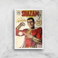 Shazam! Fury of the Gods Shazamily Giclee Art Print - A2 - White Frame von Decorsome