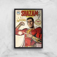 Shazam! Fury of the Gods Shazamily Giclee Art Print - A3 - Black Frame von Decorsome