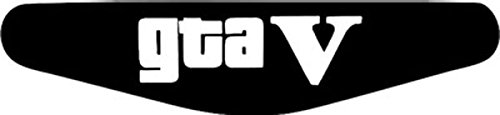Decus-Shop Play Station PS4 Lightbar Sticker Aufkleber GTA V (schwarz) von Decus-Shop