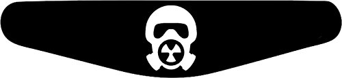 Decus-Shop Play Station PS4 Lightbar Sticker Aufkleber Gas Maske (schwarz) von Decus-Shop