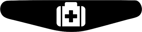 Decus-Shop Play Station PS4 Lightbar Sticker Aufkleber Medikit (schwarz) von Decus-Shop