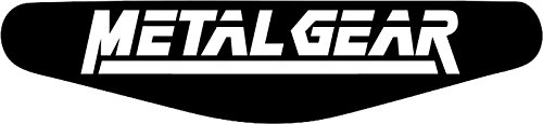 Decus-Shop Play Station PS4 Lightbar Sticker Aufkleber Metal Gear Solid (schwarz) von Decus-Shop