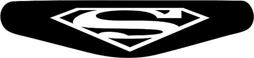 Decus-Shop Play Station PS4 Lightbar Sticker Aufkleber Superman (schwarz) von Decus-Shop