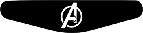 Decus-Shop Play Station PS4 Lightbar Sticker Aufkleber The Avangers Logo (schwarz) von Decus-Shop