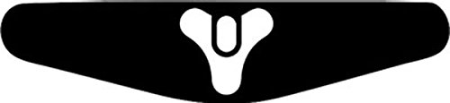 Play Station PS4 Lightbar Sticker Aufkleber Destiny Logo (schwarz) von Decus-Shop
