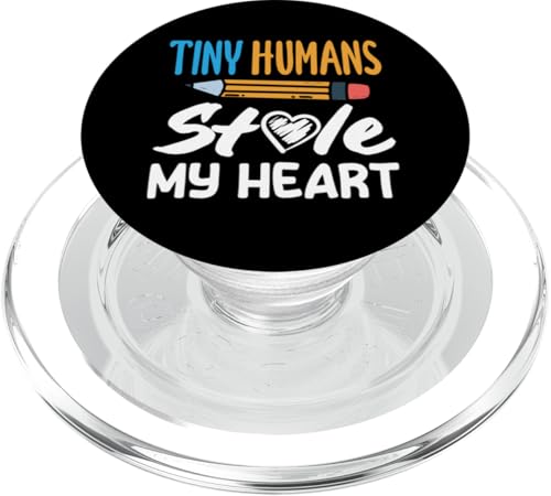 Der Grundschullehrer Tiny Humans hat mein Herz gestohlen PopSockets PopGrip für MagSafe Der Grundschullehrer Tiny Humans hat mein Herz gestohlen PopSockets PopGrip für MagSafe von Dedicated Educators Elementary Teaching Gifts