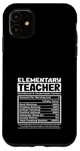 Grundschullehrer, fleißig, kritisches Denken, Badass Hülle für iPhone 11 von Dedicated Educators Elementary Teaching Gifts