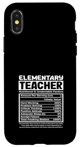 Grundschullehrer, fleißig, kritisches Denken, Badass Hülle für iPhone X/XS Grundschullehrer, fleißig, kritisches Denken, Badass Hülle für iPhone X/XS von Dedicated Educators Elementary Teaching Gifts