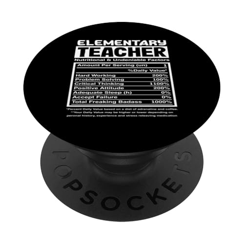 Grundschullehrer, fleißig, kritisches Denken, Badass PopSockets Klebender PopGrip Grundschullehrer, fleißig, kritisches Denken, Badass PopSockets Klebender PopGrip von Dedicated Educators Elementary Teaching Gifts