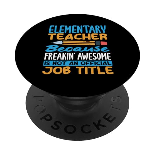Grundschullehrer, weil die Berufsbezeichnung verdammt geil ist PopSockets Klebender PopGrip Grundschullehrer, weil die Berufsbezeichnung verdammt geil ist PopSockets Klebender PopGrip von Dedicated Educators Elementary Teaching Gifts