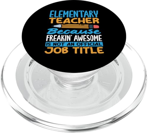 Grundschullehrer, weil die Berufsbezeichnung verdammt geil ist PopSockets PopGrip für MagSafe Grundschullehrer, weil die Berufsbezeichnung verdammt geil ist PopSockets PopGrip für MagSafe von Dedicated Educators Elementary Teaching Gifts