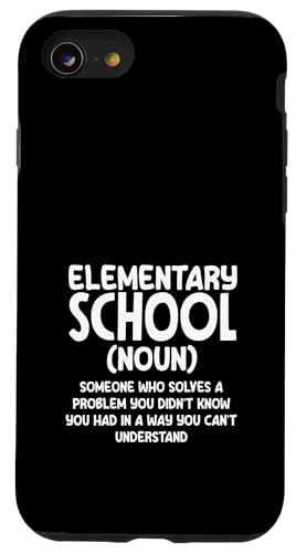 Grundschullehrer Schule Substantiv Problemlöser Spaß Hülle für iPhone SE (2020) / 7 / 8 von Dedicated Educators Elementary Teaching Gifts