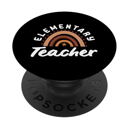 Regenbogen-Stern-Design für Grundschullehrer PopSockets Klebender PopGrip Regenbogen-Stern-Design für Grundschullehrer PopSockets Klebender PopGrip von Dedicated Educators Elementary Teaching Gifts