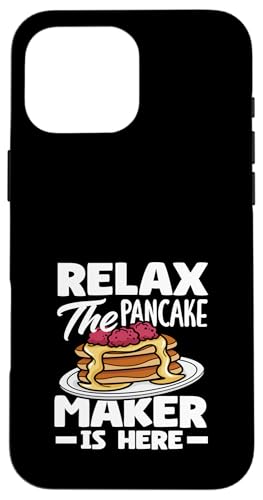 Entspann dich, der Pfannkuchenhersteller ist da, Pfannkuchen, Spaß Hülle für iPhone 16 Pro Max Entspann dich, der Pfannkuchenhersteller ist da, Pfannkuchen, Spaß Hülle für iPhone 16 Pro Max von Dedicated Fans of Pancakes and Sweet Mornings Gift