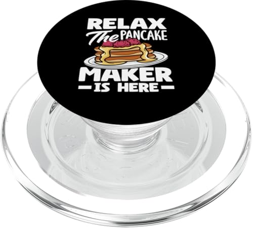 Entspann dich, der Pfannkuchenhersteller ist da, Pfannkuchen, Spaß PopSockets PopGrip für MagSafe Entspann dich, der Pfannkuchenhersteller ist da, Pfannkuchen, Spaß PopSockets PopGrip für MagSafe von Dedicated Fans of Pancakes and Sweet Mornings Gift