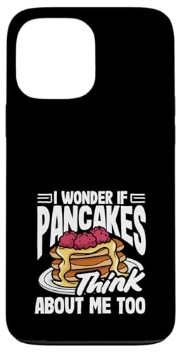 Ich frage mich, ob Pfannkuchen auch an mich denken Hülle für iPhone 13 Pro Max Ich frage mich, ob Pfannkuchen auch an mich denken Hülle für iPhone 13 Pro Max von Dedicated Fans of Pancakes and Sweet Mornings Gift