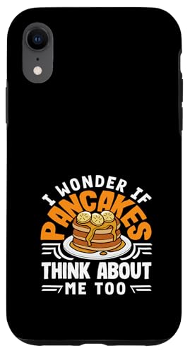 Ich frage mich, ob Pfannkuchen auch an mich denken Hülle für iPhone XR Ich frage mich, ob Pfannkuchen auch an mich denken Hülle für iPhone XR von Dedicated Fans of Pancakes and Sweet Mornings Gift