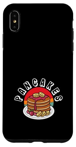 Pfannkuchen Bananen Erdbeeren Retro Style Hülle für iPhone XS Max von Dedicated Fans of Pancakes and Sweet Mornings Gift
