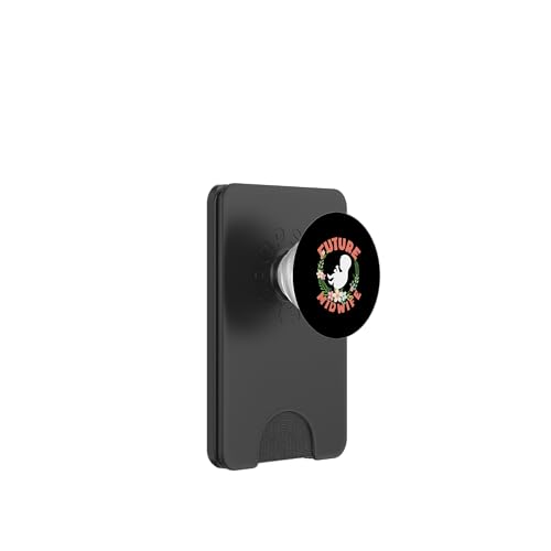 Florale Baby-Silhouettenkunst der zukünftigen Hebamme PopSockets PopWallet für MagSafe von Dedicated Midwives and Maternal Health Gifts