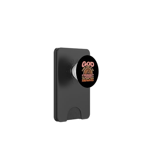 God Found Strongest Women Made Hebammen PopSockets PopWallet für MagSafe von Dedicated Midwives and Maternal Health Gifts