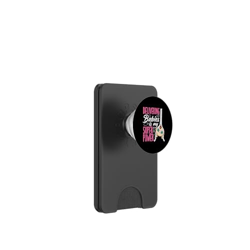 Hebamme Delivering Babies Is My Superpower PopSockets PopWallet für MagSafe von Dedicated Midwives and Maternal Health Gifts