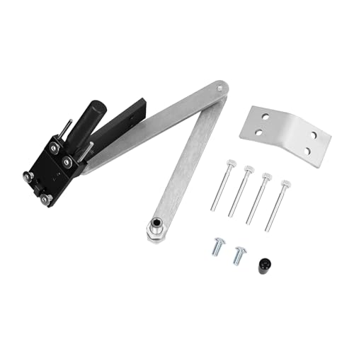 Rasenmäher Klingenschärfer, Schärfer aus Aluminiumlegierung 15° - 45° einstellbar mit 4 Adapterstifte für geraden Klingen Mähklingen und Klingen (Schwarz) von DeeDuud