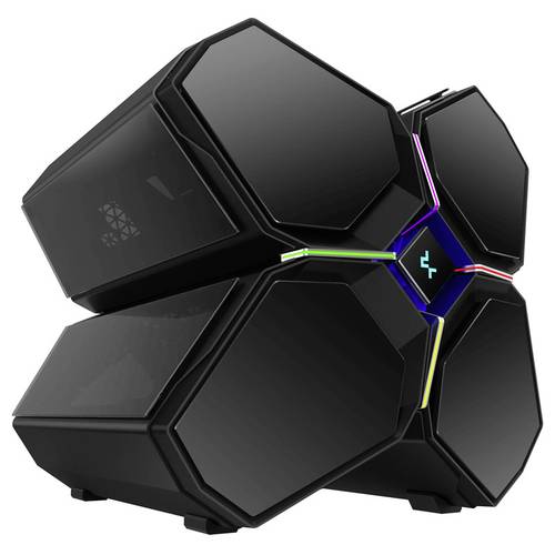 DeepCool Quadsteller Infinity Gehäuse, Gaming-Gehäuse Schwarz von DeepCool