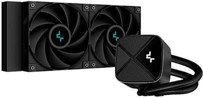 Deepcool LS520S Zero Dark 240mm all black Water Cooler 2x FC120 120mm PWM High Performance - AMD Sockel AM4 (Ryzen) - AMD Sockel AM5 (Ryzen Zen4) - Intel Sockel 2066 (Kaby Lake X) (R-LS520-BKNNMM-G-1) von Deepcool