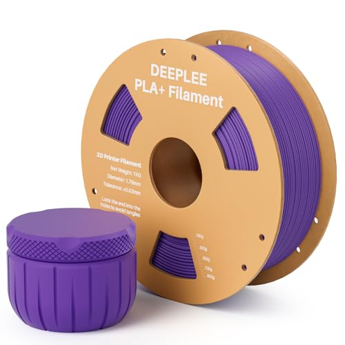 DEEPLEE PLA+ Filament 1.75mm, PLA Plus 3D Drucker Filament, Maßgenauigkeit +/- 0,02 mm, Filament 3D-Druckmaterialien, Lila 1kg (2,2lbs) von Deeplee