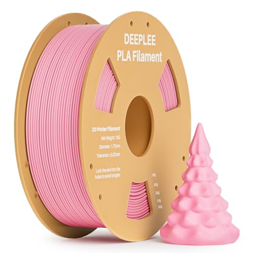 DEEPLEE PLA Filament 1.75mm, 3D Drucker Filament 1kg (2,2lbs), Maßgenauigkeit +/- 0,02 mm, Filament 3D-Druckmaterialien für FDM 3D Drucker, Rosa von Deeplee