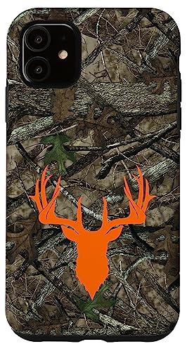 Hülle für iPhone 11 Hirsch Jagd Schwarz Braun Orange Baum Camo Camouflage Hülle für iPhone 11 Hirsch Jagd Schwarz Braun Orange Baum Camo Camouflage von Deer Hunting Cases