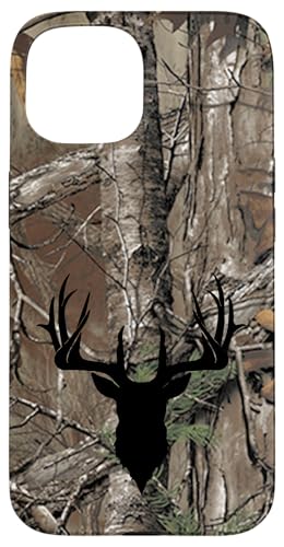 Hülle für iPhone 15 Hirsch Jagd Schwarz Braun Baum Camo Camouflage Hülle für iPhone 15 Hirsch Jagd Schwarz Braun Baum Camo Camouflage von Deer Hunting Cases