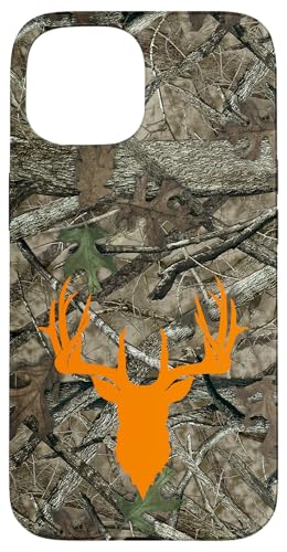 Hülle für iPhone 15 Hirsch Jagd Schwarz Braun Orange Baum Camo Camouflage Hülle für iPhone 15 Hirsch Jagd Schwarz Braun Orange Baum Camo Camouflage von Deer Hunting Cases
