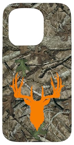 Hülle für iPhone 15 Pro Hirsch Jagd Schwarz Braun Orange Baum Camo Camouflage Hülle für iPhone 15 Pro Hirsch Jagd Schwarz Braun Orange Baum Camo Camouflage von Deer Hunting Cases