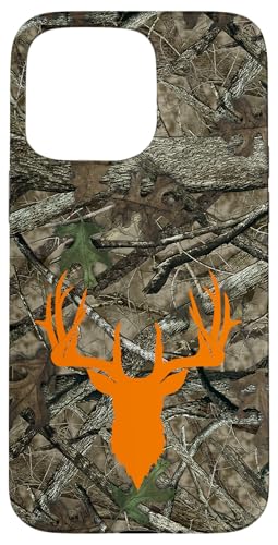 Hülle für iPhone 15 Pro Max Hirsch Jagd Schwarz Braun Orange Baum Camo Camouflage Hülle für iPhone 15 Pro Max Hirsch Jagd Schwarz Braun Orange Baum Camo Camouflage von Deer Hunting Cases