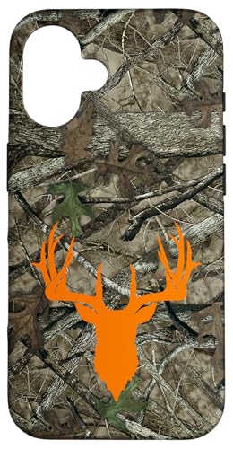 Hülle für iPhone 16 Hirsch Jagd Schwarz Braun Orange Baum Camo Camouflage Hülle für iPhone 16 Hirsch Jagd Schwarz Braun Orange Baum Camo Camouflage von Deer Hunting Cases
