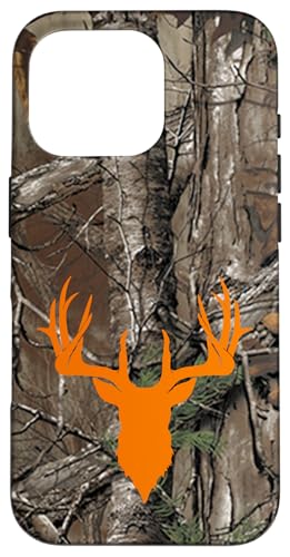 Hülle für iPhone 16 Pro Hirsch Jagd Schwarz Braun Orange Baum Camo Camouflage Hülle für iPhone 16 Pro Hirsch Jagd Schwarz Braun Orange Baum Camo Camouflage von Deer Hunting Cases