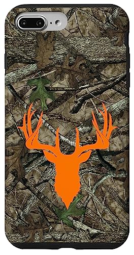 Hülle für iPhone 7 Plus/8 Plus Hirsch Jagd Schwarz Braun Orange Baum Camo Camouflage Hülle für iPhone 7 Plus/8 Plus Hirsch Jagd Schwarz Braun Orange Baum Camo Camouflage von Deer Hunting Cases