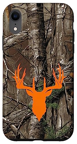Hülle für iPhone XR Hirsch Jagd Schwarz Braun Orange Baum Camo Camouflage Hülle für iPhone XR Hirsch Jagd Schwarz Braun Orange Baum Camo Camouflage von Deer Hunting Cases