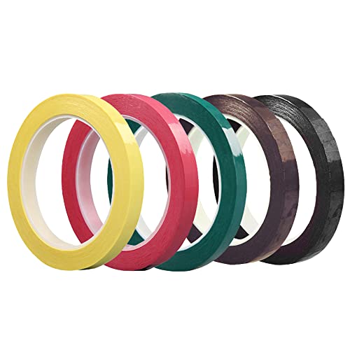 5 Stück Artist Tape Marking, Whiteboard Art Tape, Whiteboard Gridding Tape, Whiteboard Rasterband Tape, 5 mm x 66 m pro Rolle, für Schule, Büro und Zuhause (5 Farben) von Deer Platz