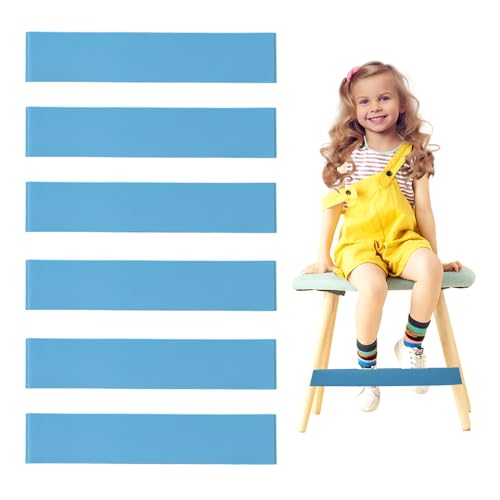 6 Stück natürliche Latex-Schul-Fidget-Anti-Rutsch-Funktion Stuhlbänder für Kinder, flexible Sitzbänder, Gummiband, Fußbänder für Schüler mit ADHS-sensorischen Bedürfnissen 6 Stück natürliche Latex-Schul-Fidget-Anti-Rutsch-Funktion Stuhlbänder für Kinder, flexible Sitzbänder, Gummiband, Fußbänder für Schüler mit ADHS-sensorischen Bedürfnissen von Deermon